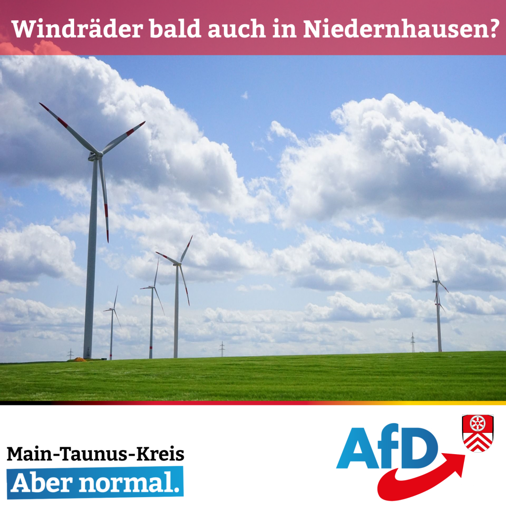 Immer mehr Windräder auch in Niedernhausen?