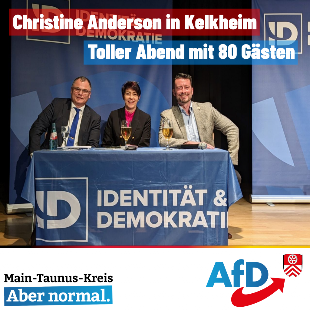 Bürgerdialog der ID Fraktion mit Christine Anderson im MTK