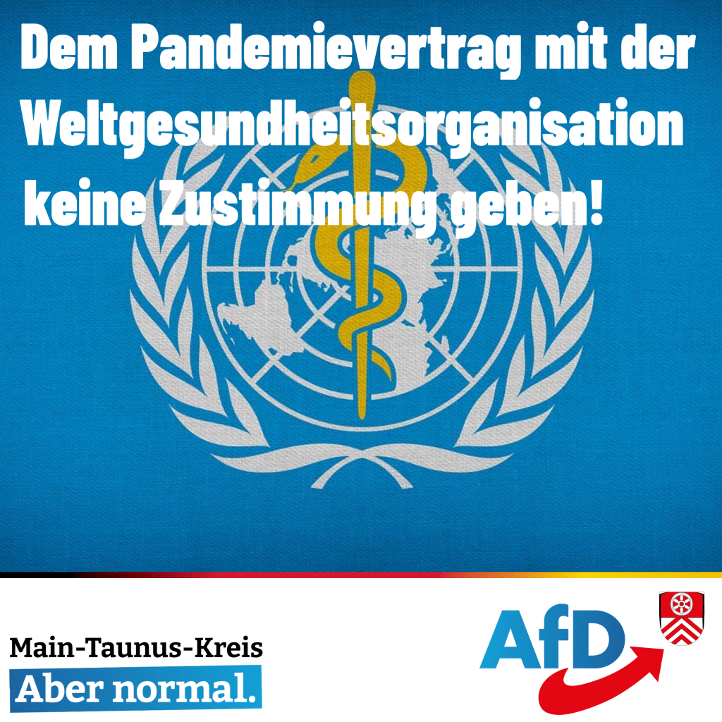 Keine Zustimmung zum Pandemievertrag mit der WHO