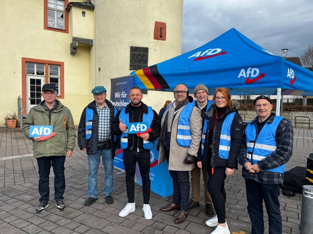 Infostand in Hofheim am 25. Januar 2025