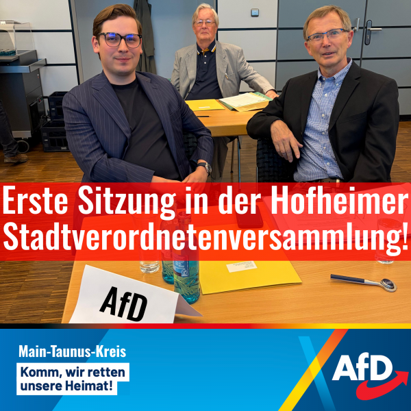 Erste Sitzung in Hofheim